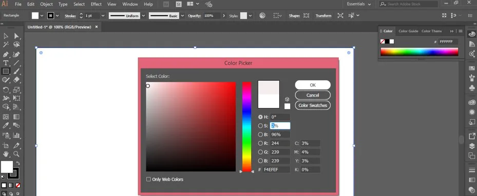 Fill Color box