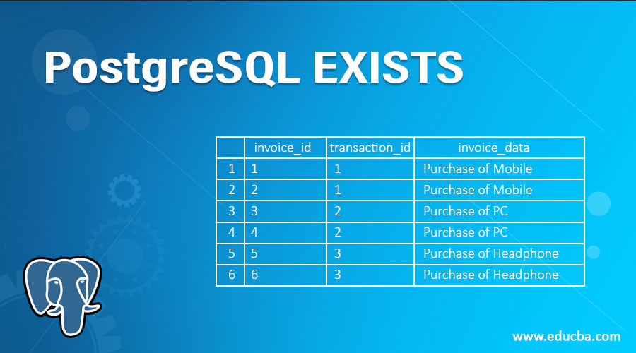 PostgreSQL EXISTS