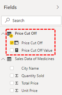 Example 10 (Cut Off parameter fields)