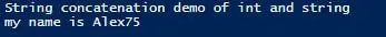 PowerShell Concatenate String Example 2.2