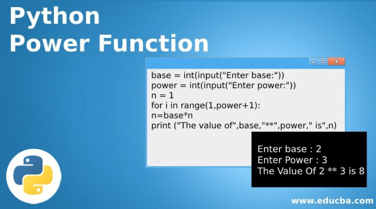 Python Power Function | Methods And Examples To Of Power Function