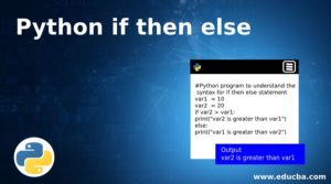 Python if then else | How Does Python if then else Work?