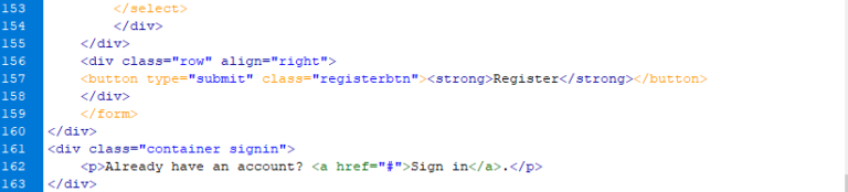 Registration Form in HTML | Login and HTML Code for Registration Form