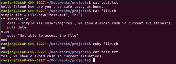 Ruby File output 2