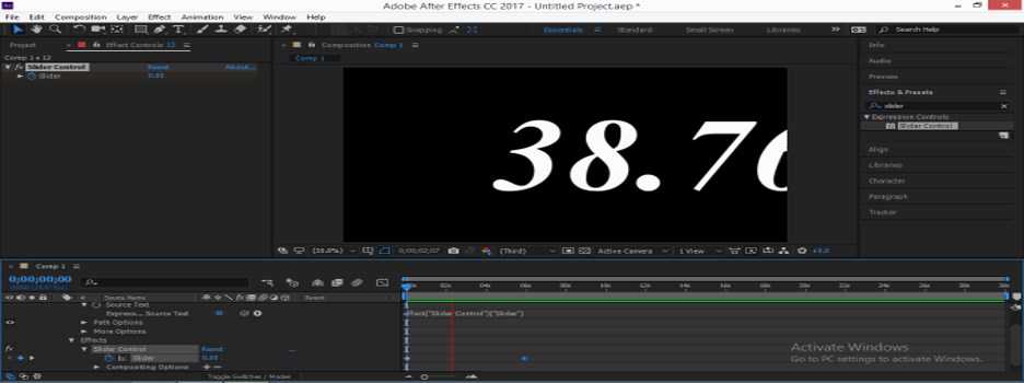 Slider control after effects что это