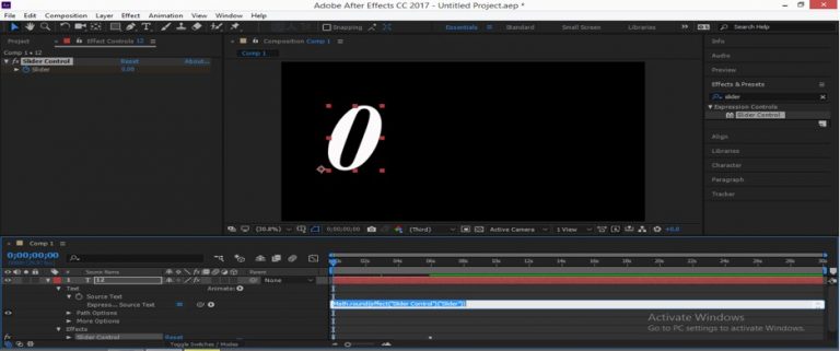 Slider control after effects что это