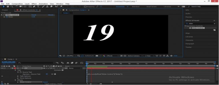 Slider control after effects что это