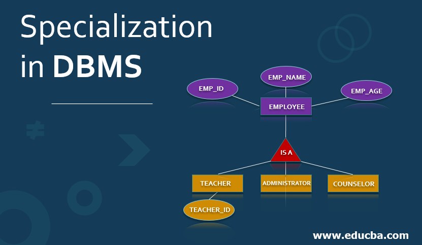 Specialization in DBMS