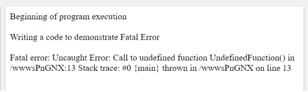 Fatal Error 4