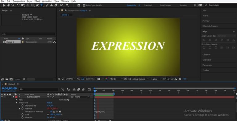 advanced control of wiggle expression after effects