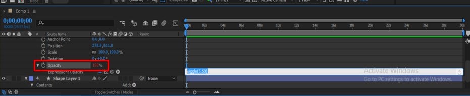 after effects expression to wiggle position linear