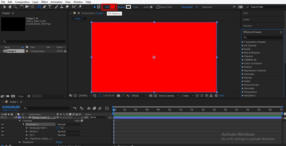 after effects expression wiggle only y