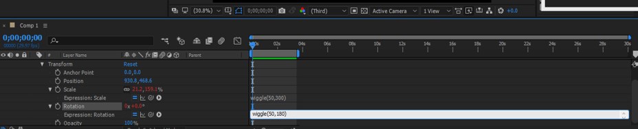 after effects rotation expression wiggle