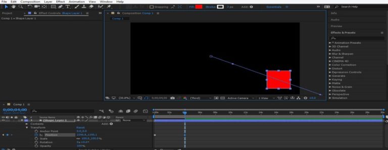 after effects camera wiggle expression