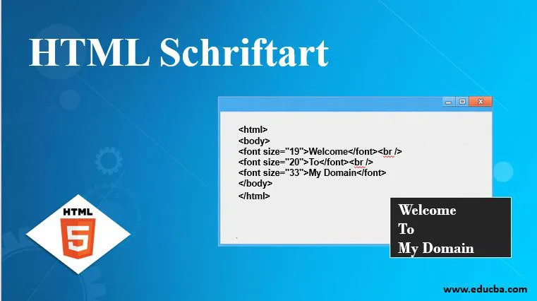 html schriftart