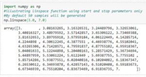 numpy.linspace() | A Quick Glance of numpy.linspace() with Examples