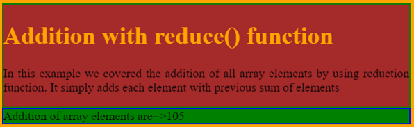 reduce() Function JavaScript - 1