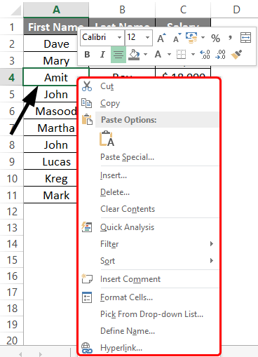 Add Rows in Excel Shortcut 1-3