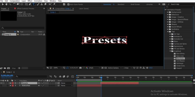 how to download presets on after effects