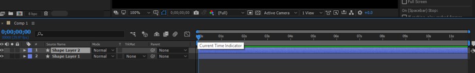 Timeline indicator