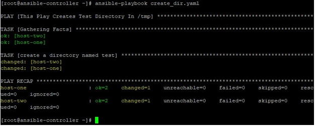 Ansible Create Directory output 3