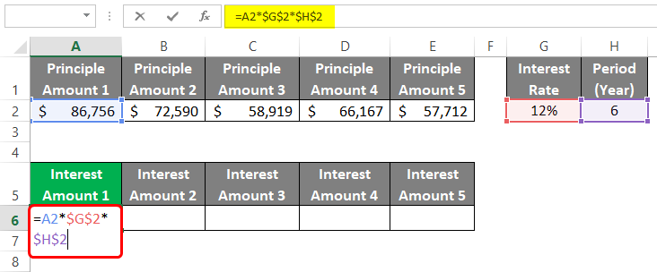 Auditing Tools in Excel example 1-2