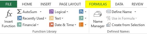 Auditing Tools in Excel example 1-3