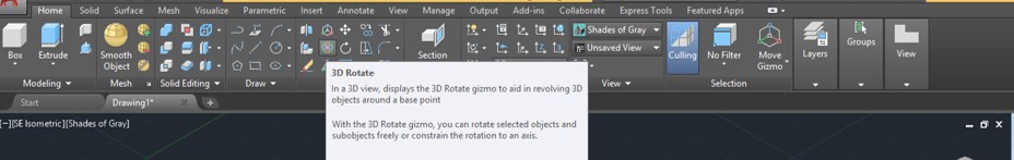 AutoCAD 3D Rotate - 13