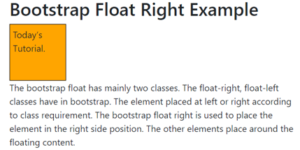 Bootstrap float right | Guide to How Does Bootstrap float right | Examples