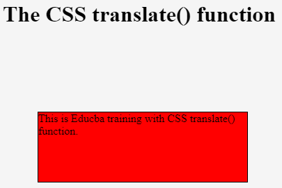 CSS translate Example 2