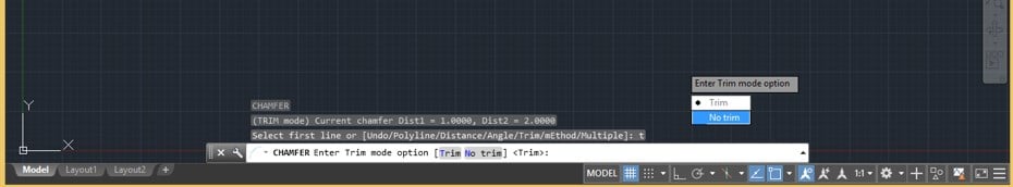 Chamfer in AutoCAD - 12