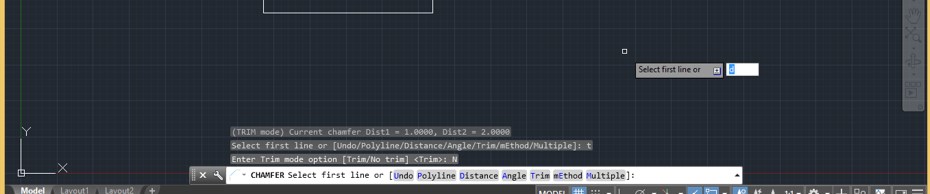 Chamfer in AutoCAD - 13