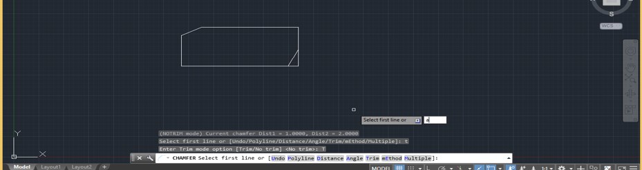 Chamfer in AutoCAD - 18