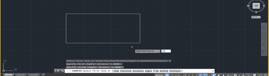 Chamfer in AutoCAD - 25