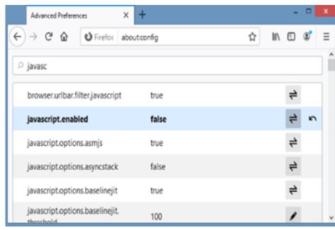 display list of options