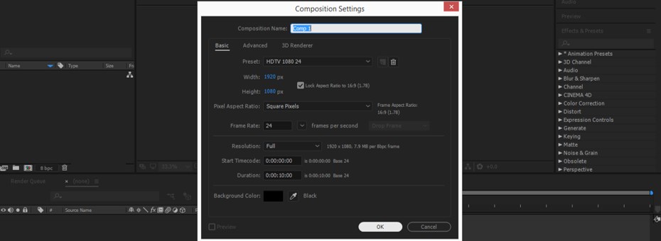 composition setting box