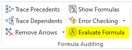 Evalute Formula