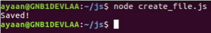 File Handling in JavaScript Example 2