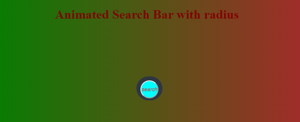 Animated with radius