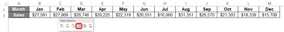 Interactive Chart in Excel 1-4