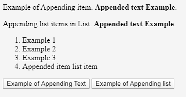 JavaScript Append-1.3