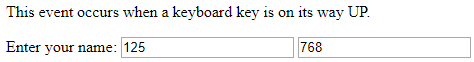OnKeyUp Example 8