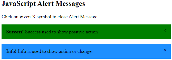 JavaScript Message Box Example 2