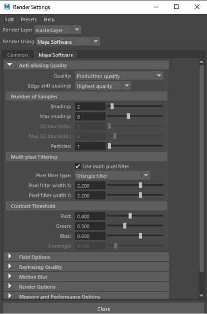 optimal render settings vray next for maya