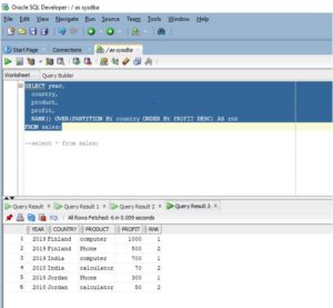 Oracle Window Functions | Examples of Oracle Window Functions