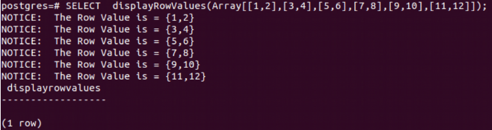 postgresql for loop insert