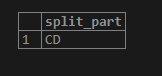PostgreSQL SPLIT_PART()-3.3