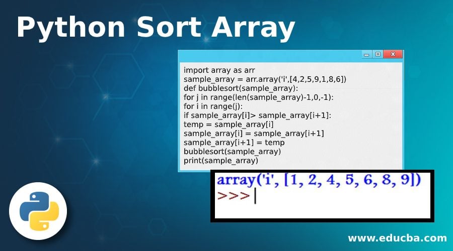 Python Sort Array Examples on How Sort Array works in Python