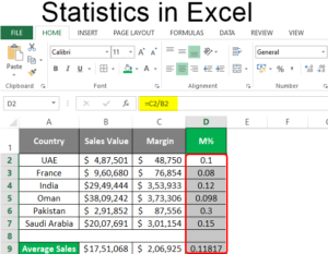 statistics excel add in