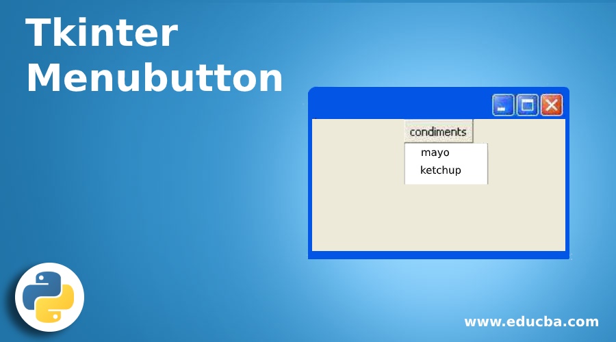 Tkinter Menubutton